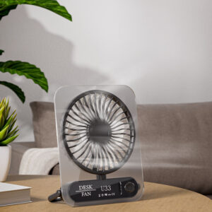 Transparent Desktop Fan 2000 mah Battery