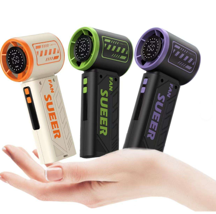 SUEER High-Speed Handheld Turbo Powered Fan 3600 mah Battery
